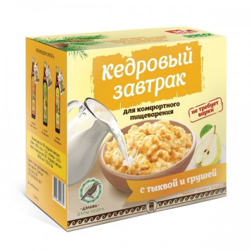 Купить Завтрак кедровый для комфортного пищеварения с тыквой и грушей  г. Щербинка  